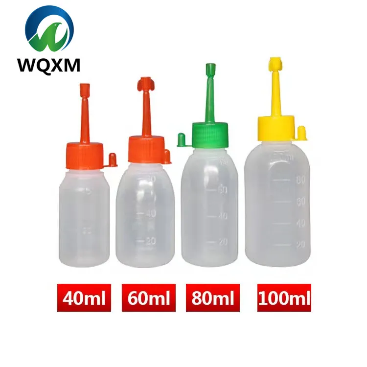  40/60/80/100ml Disposable Plastic Semen Bottle Colorful Transparent Round Pig Artificial Insemination