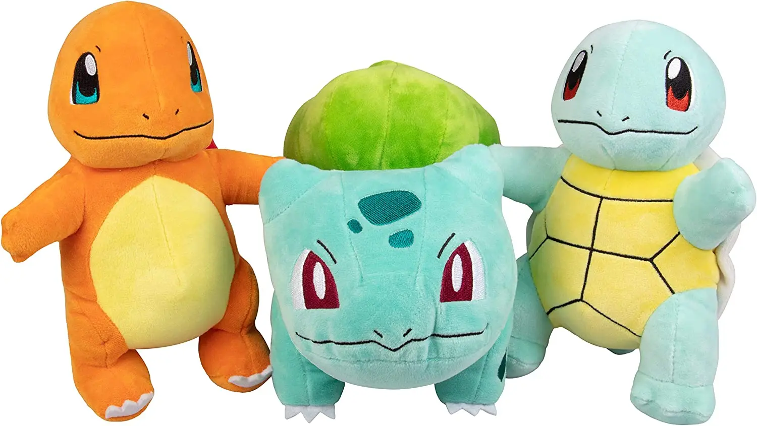Мягкие плюшевые наполнители, 3 шт.-чармандер, Сквиртл и Бульбазавр, 8 дюймов, поколение 1, набивные животные, посетите магазин Poke mon