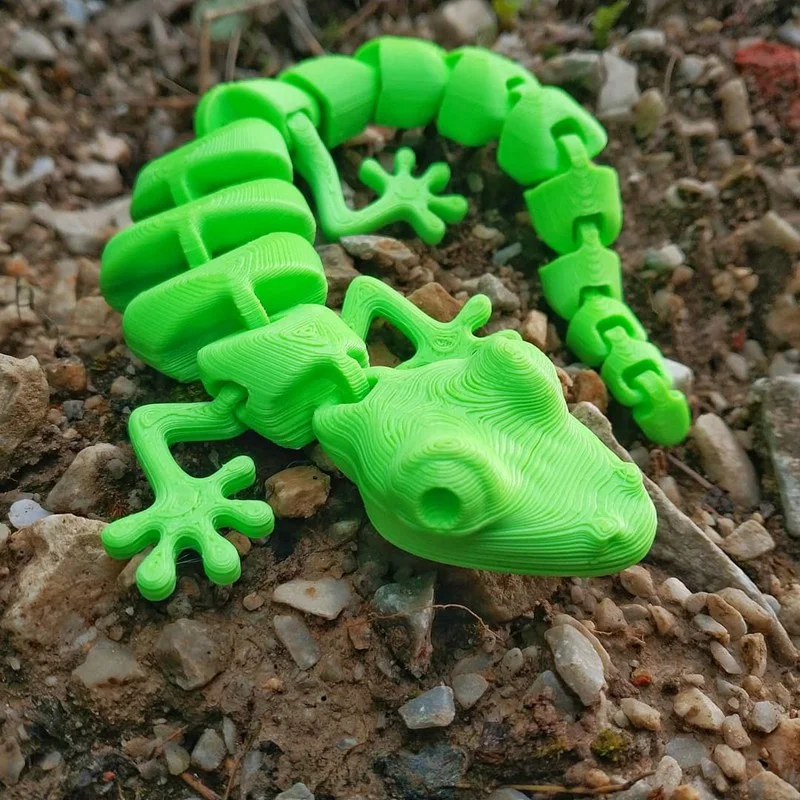 Custom Oem Factory 3D Printing Figures One Piece 3D Toys Degradable Resin Gecko Figure Toy