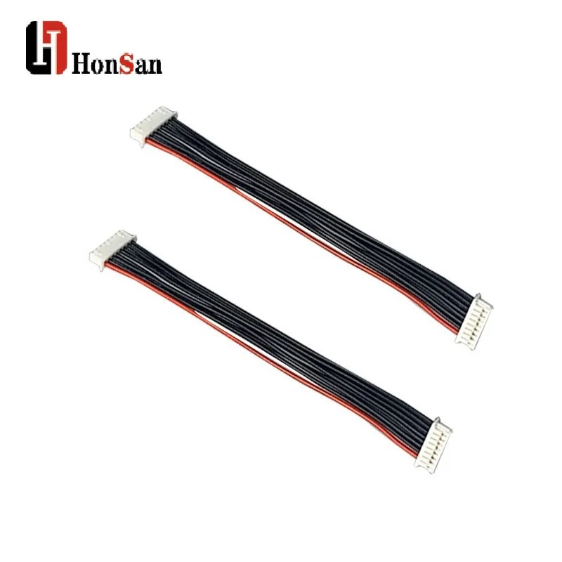 Smart Custom Automotive 1.0mm Pitch Jst vh Plug Wire Harness ODM/Oem 8pin 2.54mm pitch Black Ribbon Electric Cable Wiring