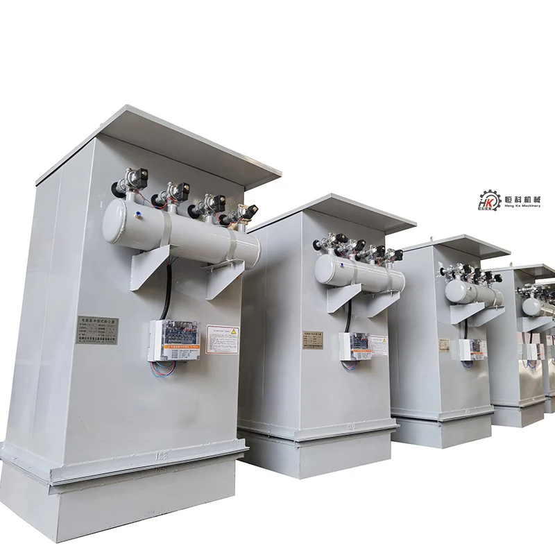Customized pulse bag type dust collector for woodworking welding smoke single machine on the top of boiler cement silo