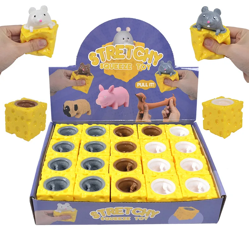 Squeeze rat Cup Anti Stress Pop up Funny Toys Joke Decompression Fidget Sensory Stress Relieving Gift