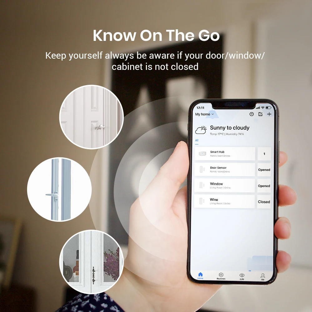 Broadlink CE RoHs Smart WiFi Door Window Sensor