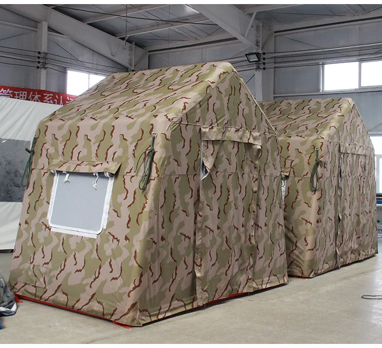 Tourism Inflatable Foldable Portable Double Layer Disaster Relief Camping Outdoor Tent