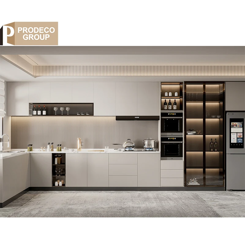 Prodeco 8 Top Modern Luxury Furniture Smart Style High End Kitchen Cabinets Ready to Assemble Corner Wall Cabinets Designs I