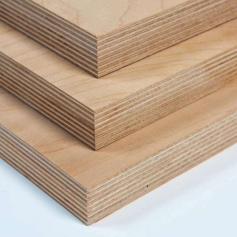 Factory Wholesale 18mm birch plywood E1 Furniture Board