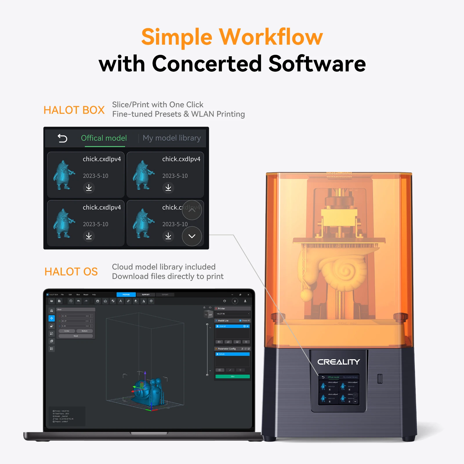 Direct Factory Price Creality HALOT R6 Resin 3D Printer with Quality Light Source and Stable Z-axis