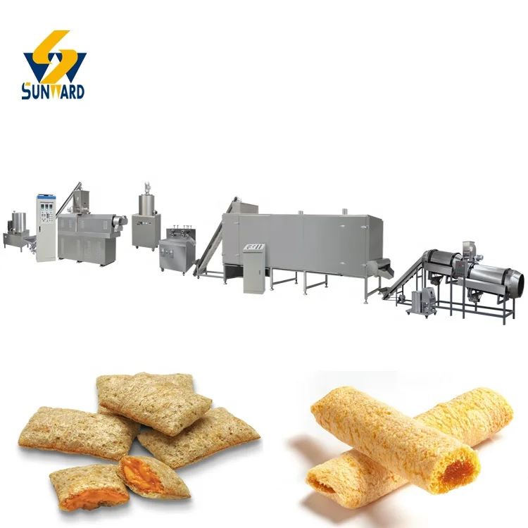 Full Automatic corn puffs snack processing line for snack food company