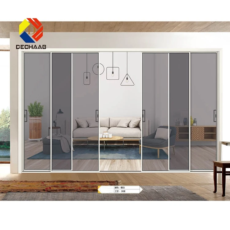 bespoke properties black frameless glass top hanging aluminium sliding door