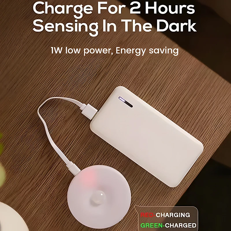 Customized Logo Led Mini Portable Motion Sensor Baby Night Light With Rechargeable Magnet Smart Home Lights For Indoors