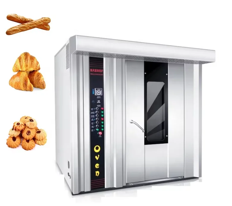 32 Trays rotary bread rack oven / Bakery equipment / Rotating baking