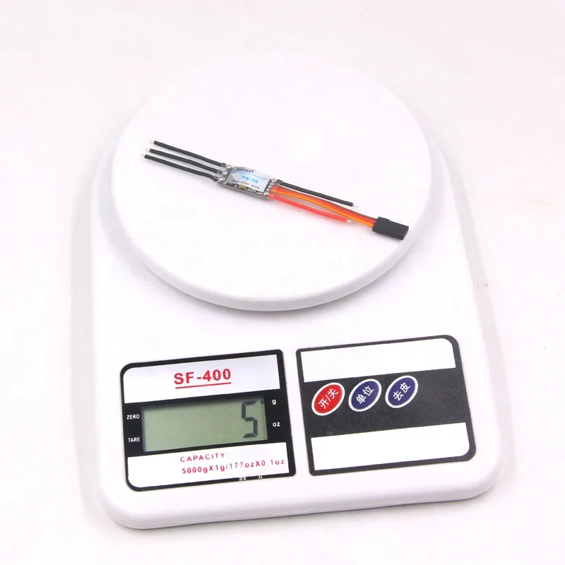 FATJAY 5g 7A brushless electronic speed controller ESC 1-2S 3.7-8.4V batteries with 5V/3A BEC for radio control hobby airplane