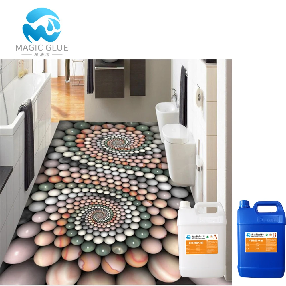 Highly dirt scratch resistant 3d epoxy floor on sale