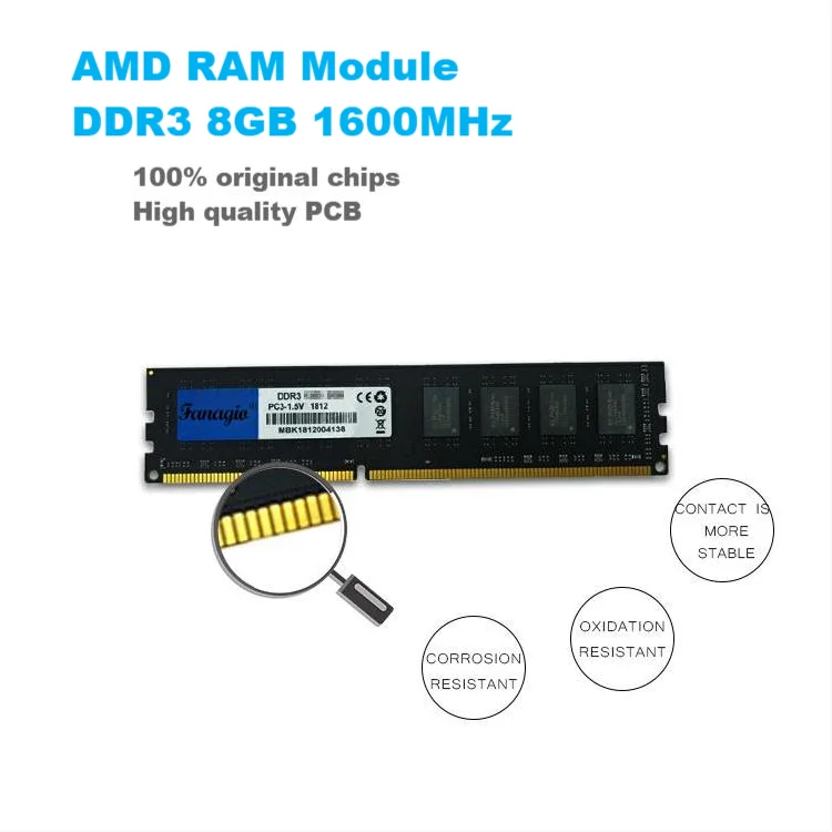 4GB 8GB 1600MHz Ddr3 RAM  Memory module  for Desktop Laptop notebook PC Computer Memory Original chips