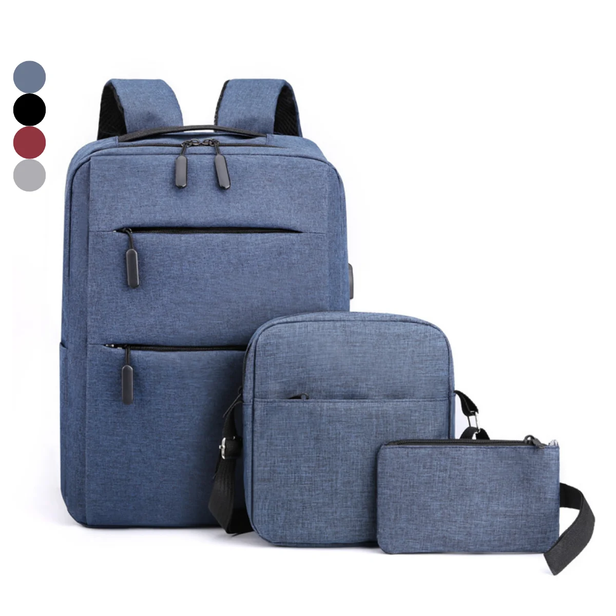 
school bag for girls teenagers backpack school bags set 3 in 1 college backpack/ 