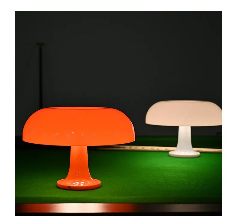 Type-c  Orange color  Acrylic high light orange/white  mushroom lamp colorful night light