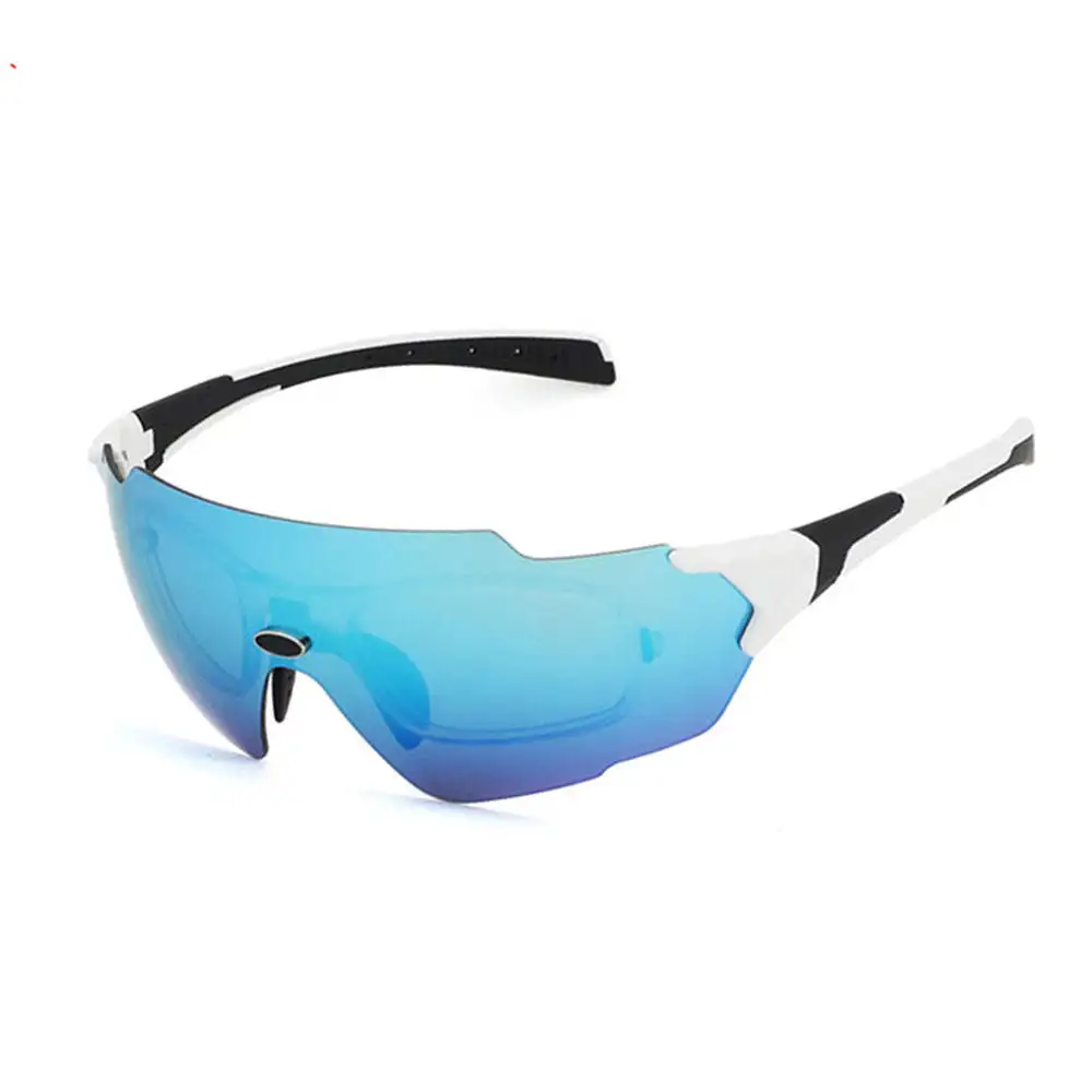 Full coating colorful PC lens running UV 400 sport glasses cycling baseball sunglasses