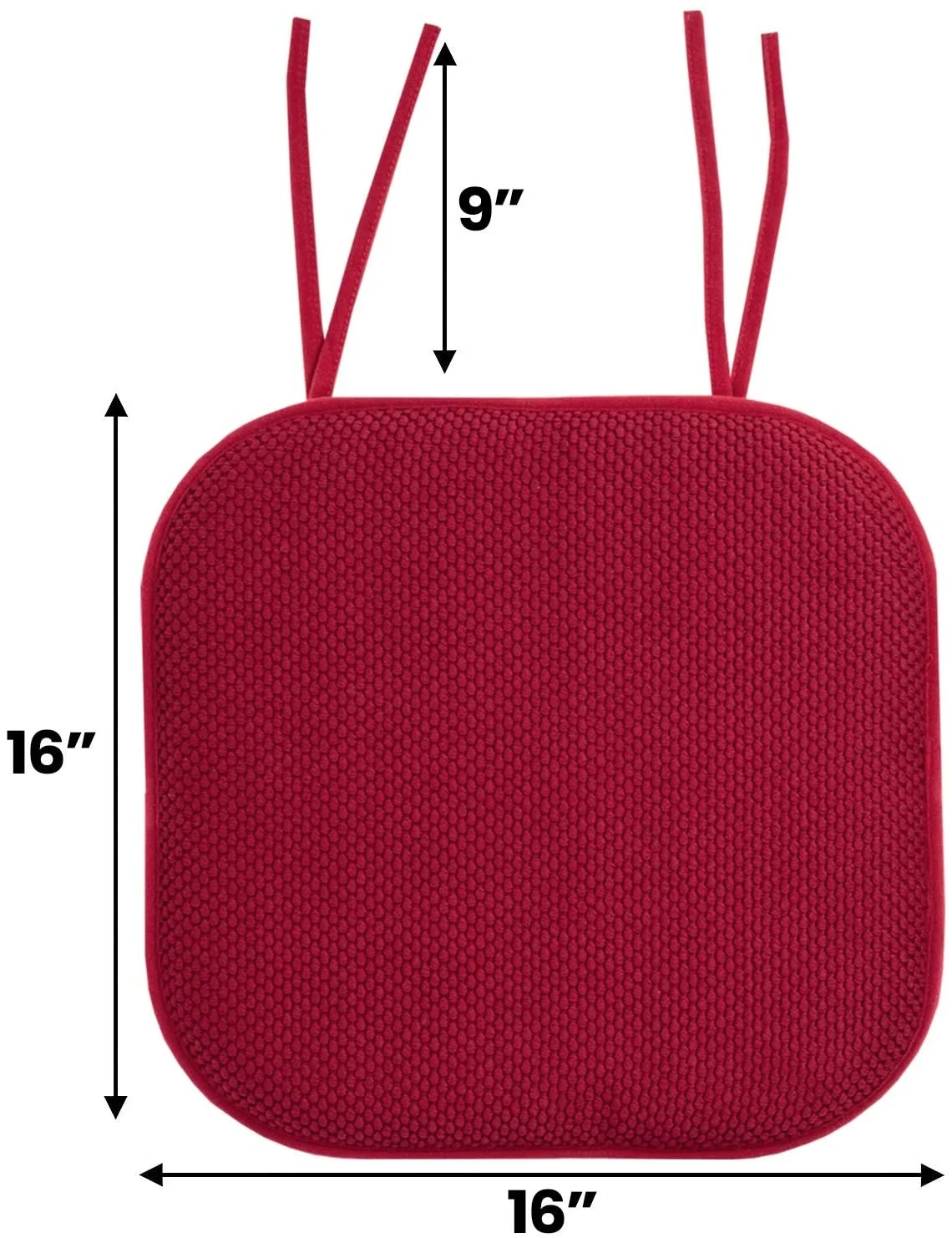 Square Thick Chair Pad with Ties Non Slip Soft and Comfortable Seat Cushions for Kitchen Dining Office Chair Cushions for home