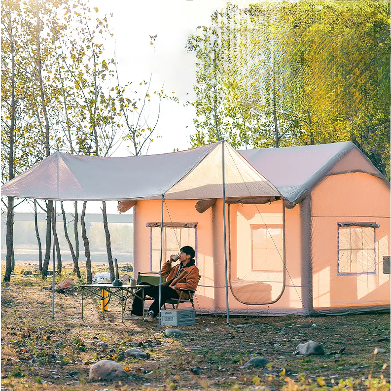 Hot Sale All-In-One Structure Inflatable Column Sunproof And Wear-Resistant Camping Tent