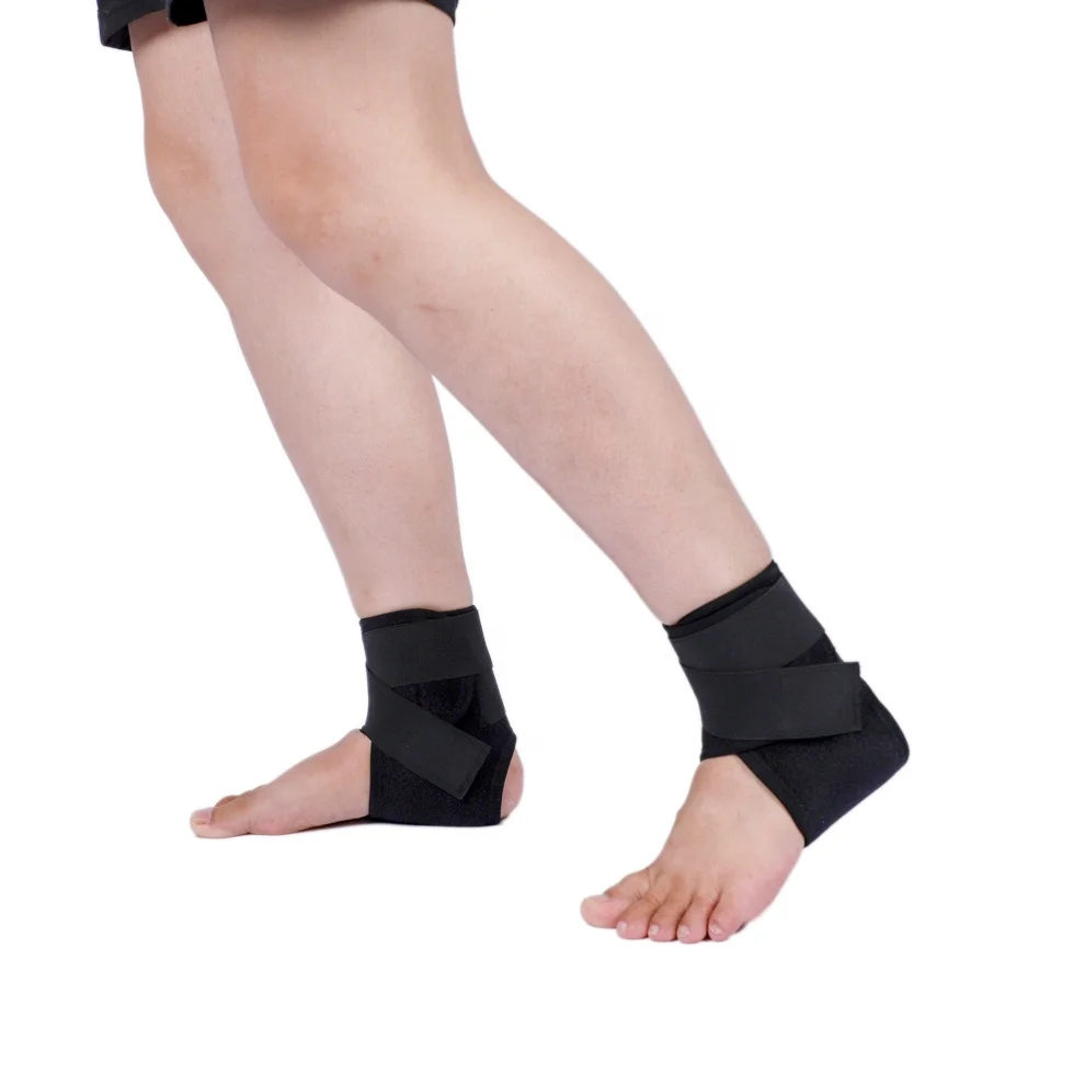 Hot sale 2022new adjustable ankle fixation brace black ankle support brace