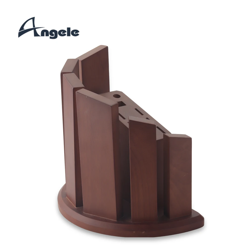 2023 hot selling wood knife holder 14pcs Bamboo Knife Block kitchenware wooden magnetic knife holder