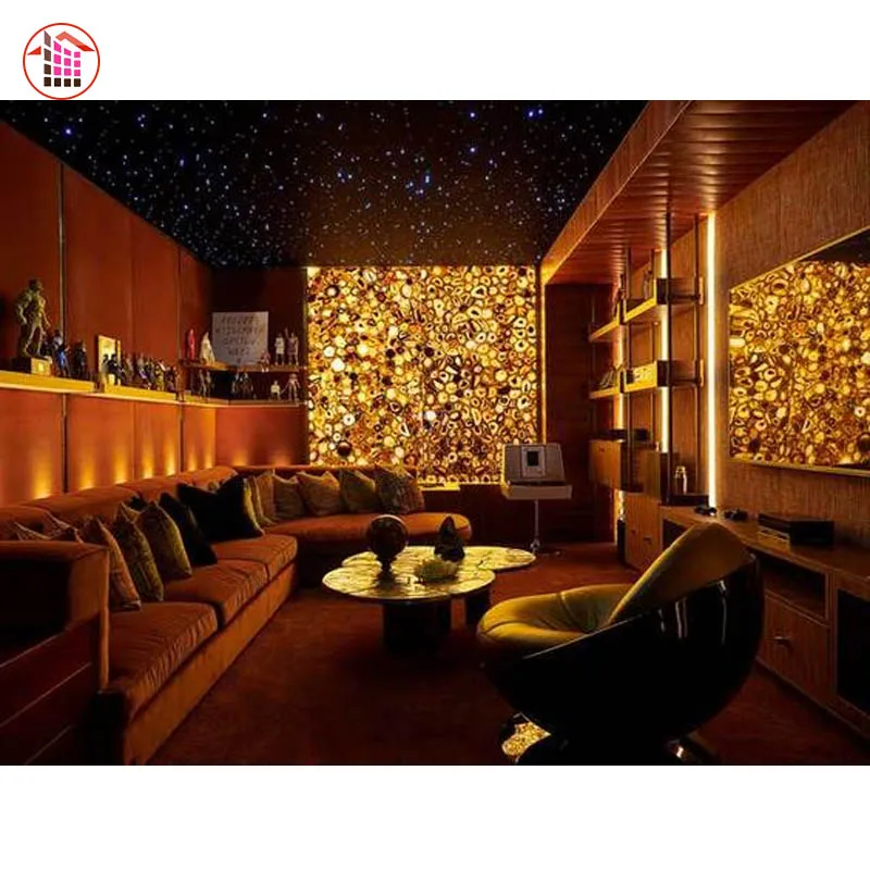 
Buy Polish Agate Stone Crystal Natural Yellow Agate Stone 