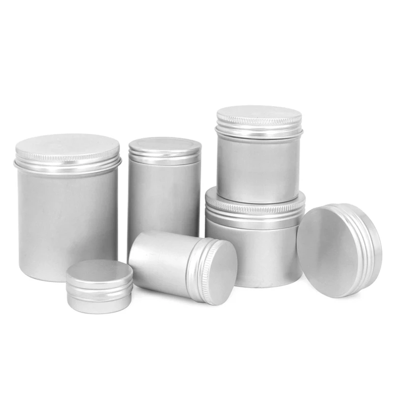 Aluminum candle tins Aluminum metal candle tins Aluminum Tins Cosmetic Round Cream Jars