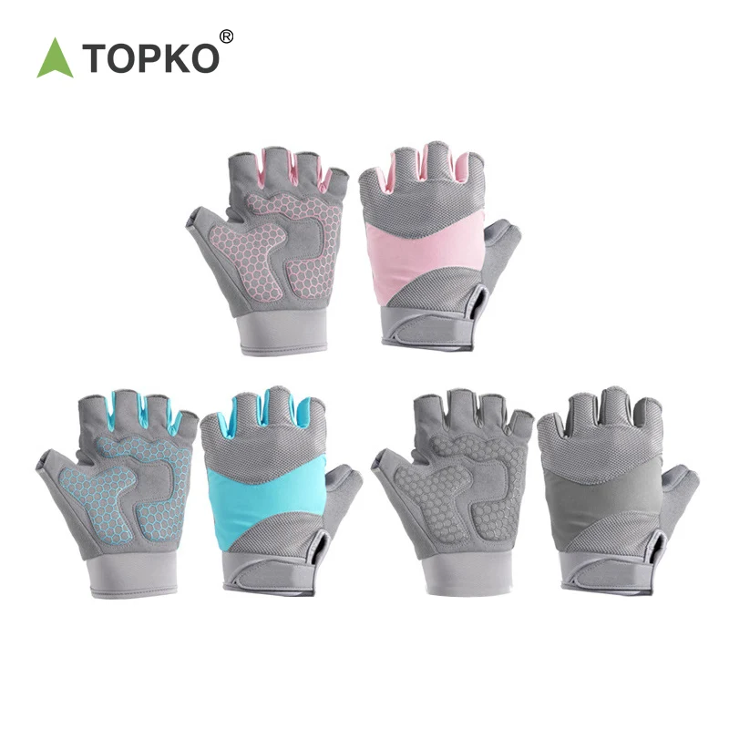 TOPKO Customized Logo Gloves For Gym Men Women Available Workout Fitness Gym Gloves