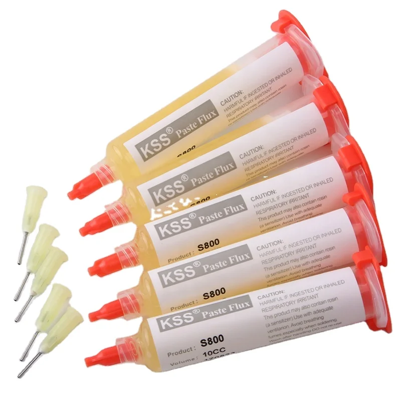 KSS S800 10CC Solder paste Welding Flux  for  smd bga Dispensing needle Flux