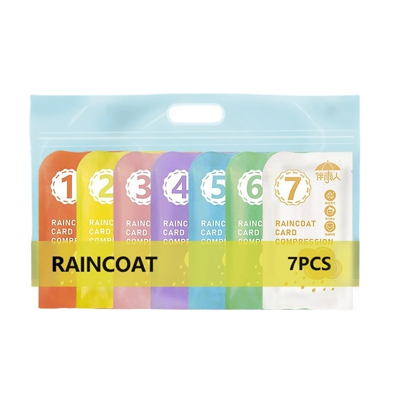 2024 Top Selling Disposable Raincoat for Students Adults Durable Waterproof Portable Breathable Comfort Card Raincoat Boys Girls