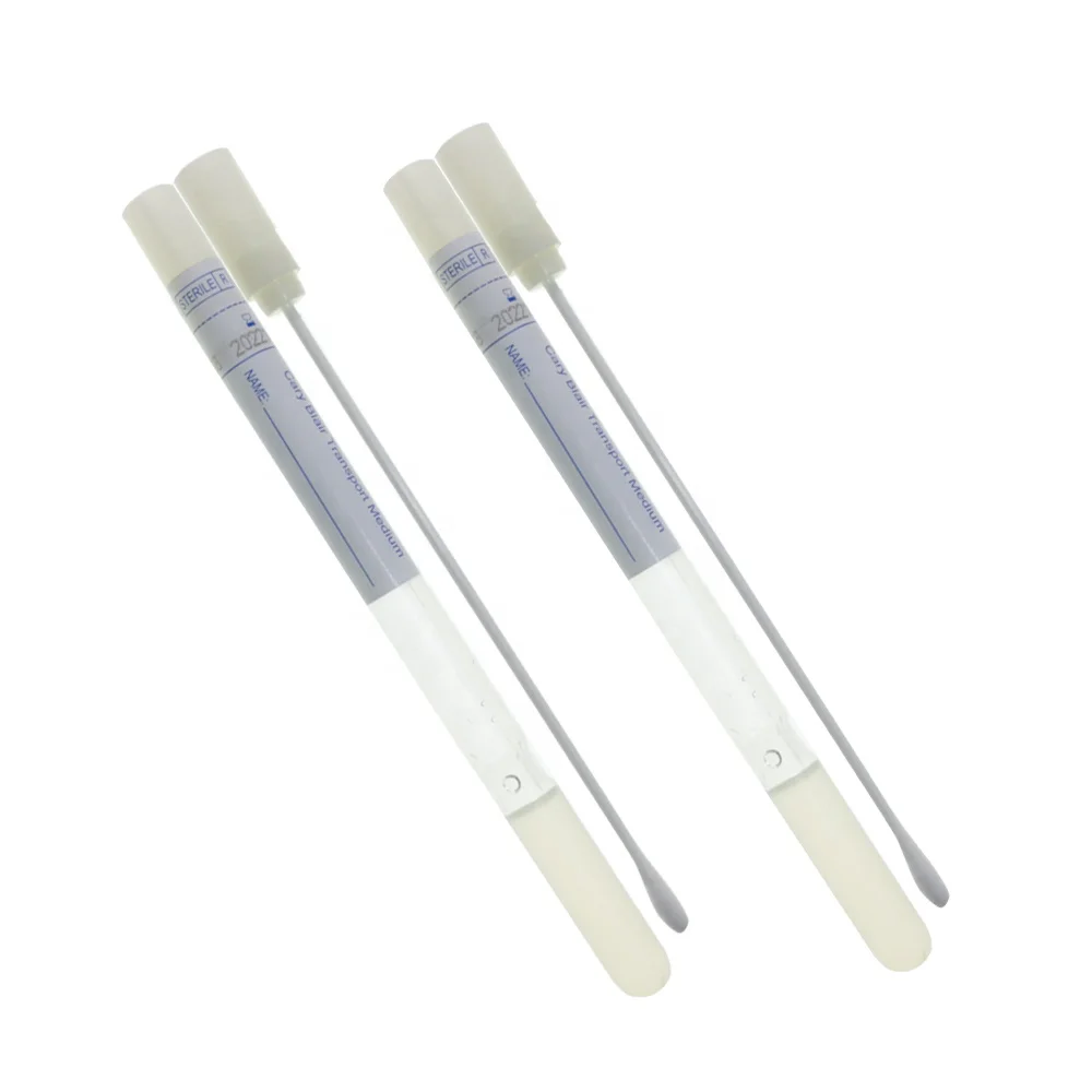 Sterile Sample Specimen Collection Stuart Transport Medium Flocked Swab Cary Blair Medium Capability And Relibaility