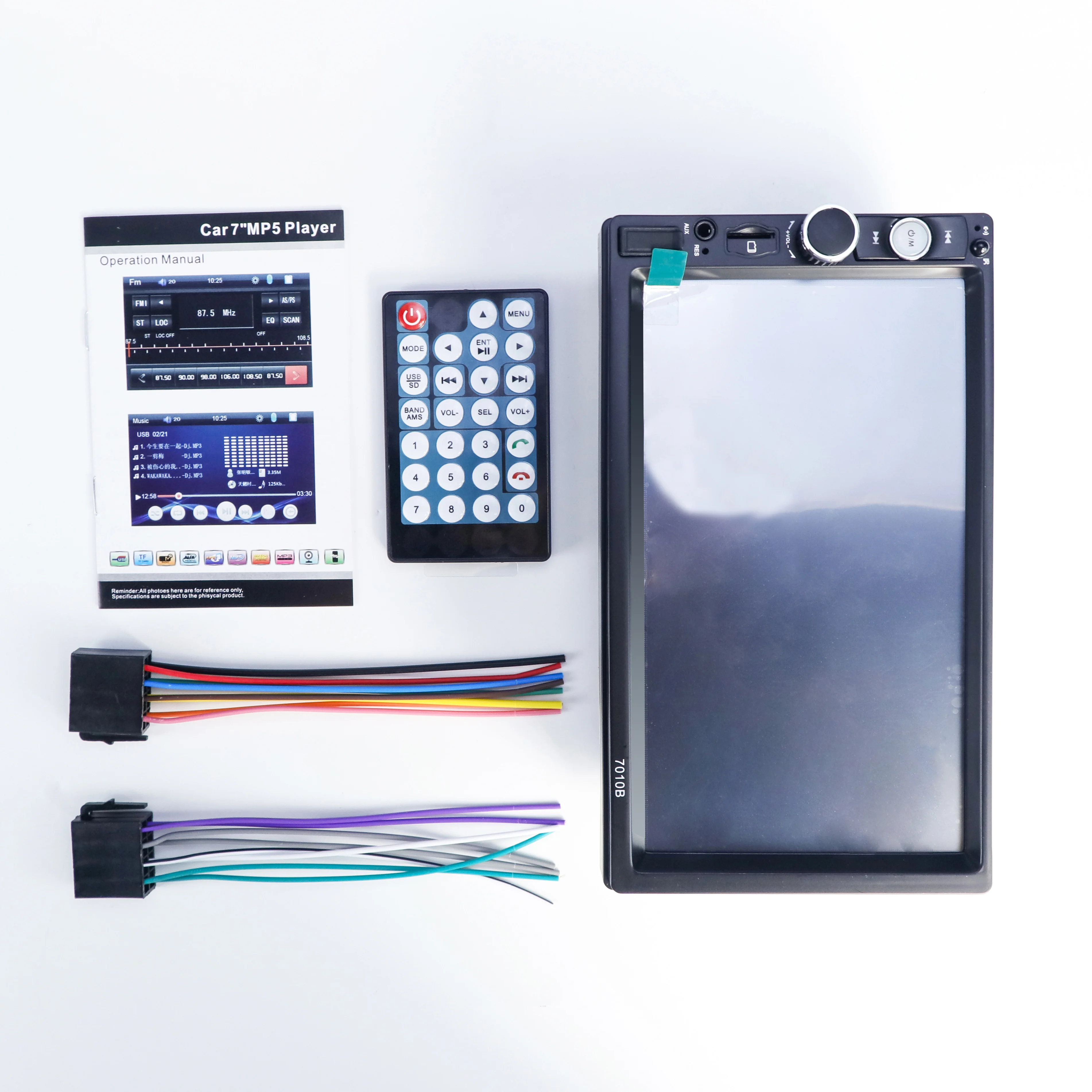 Manufacturer Direct Sales 7 Inch 7010B Car Mp5 Player Portable Carplay Screen Car Radio Monitor Multimedia Player for Car