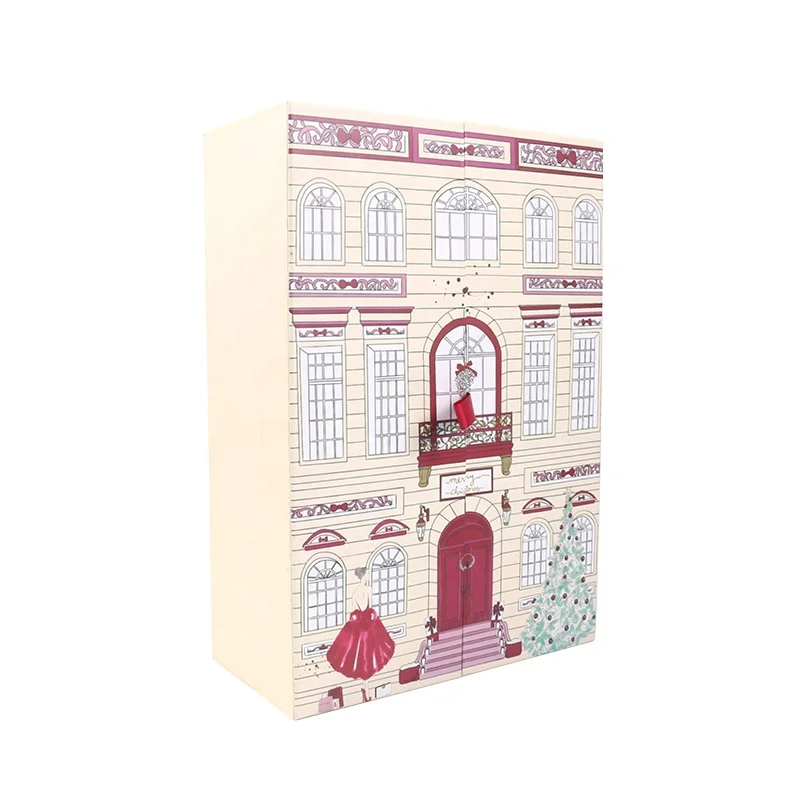 cardboard gift paper packaging advent calendar box