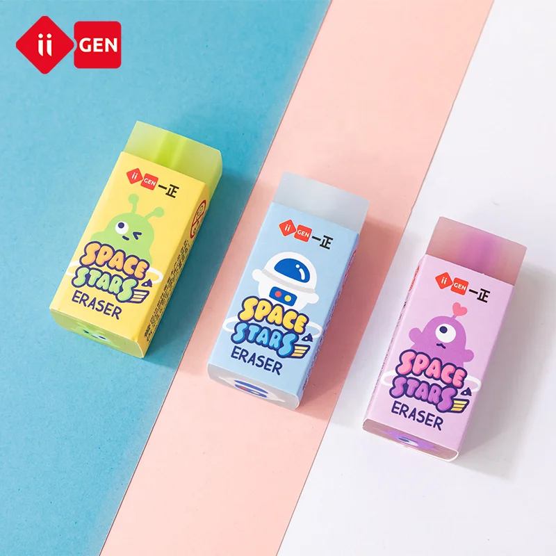 IIGEN creative cartoon astronaut  eraser  for student children school Prize Gifts Party Favors eraser kawaii eraser