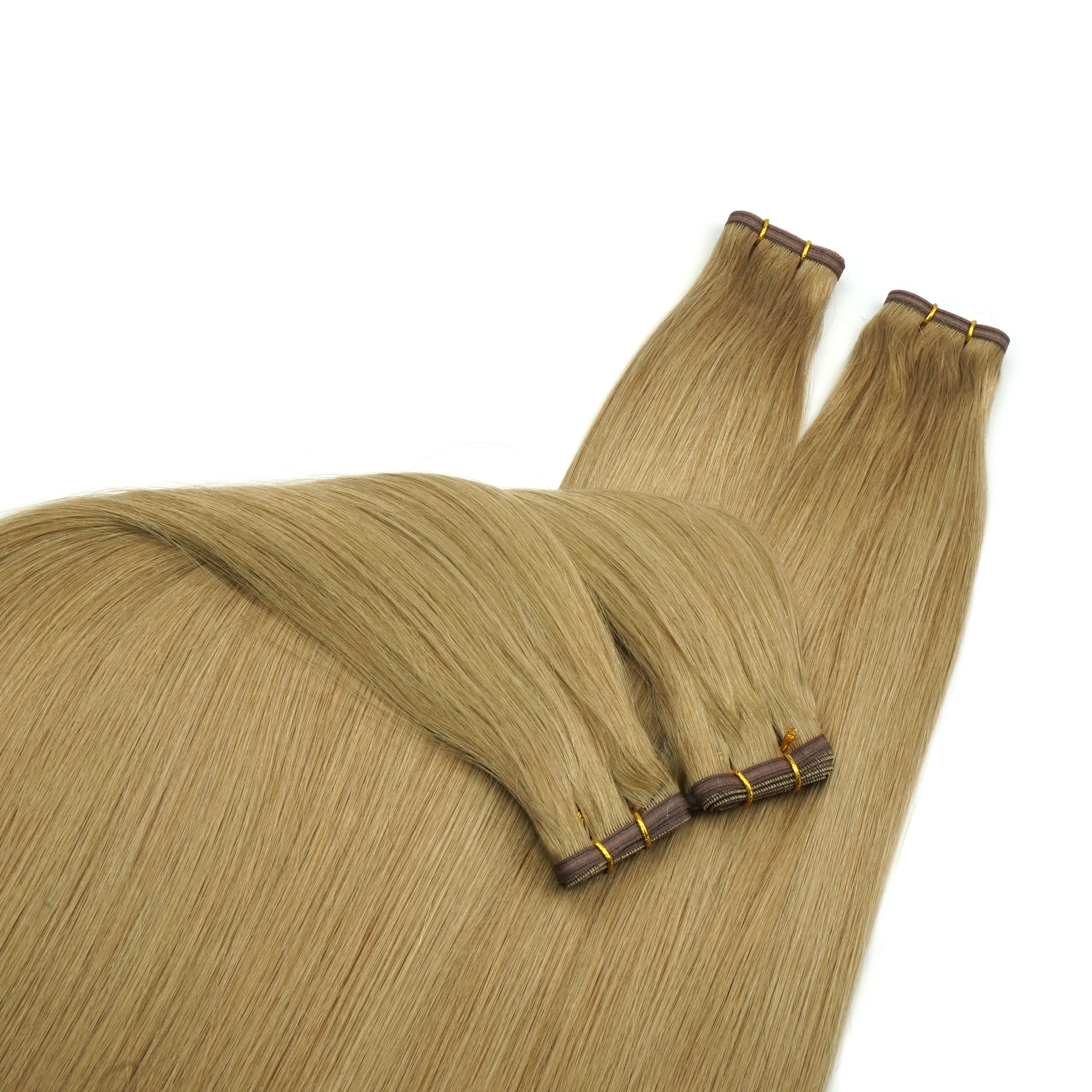 Doris Beauty Full Cuticle Aligned Virgin Hair Double Drawn Remy Flat Weft Hair Extension Packaging Natural Russian Hair