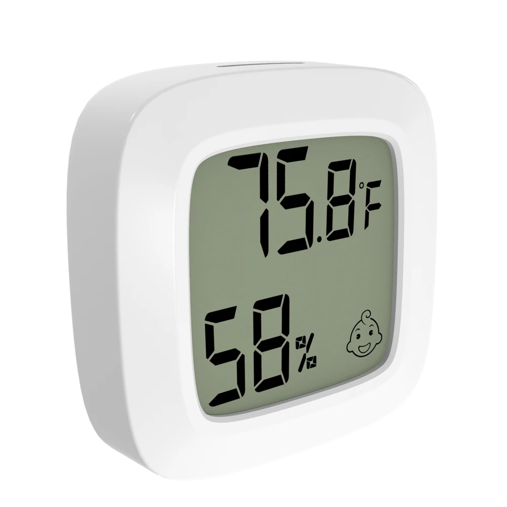 2022 F Popular  Mini household  Smile Temperature Humidity Factory Supply with magnet and tags easy to use everywhere