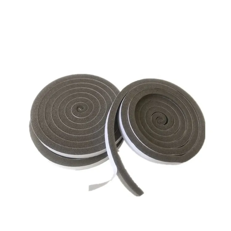 Self adhesive Open cell air cooling units keep warm Polyurethane Round roll PU Foam Sealing strip