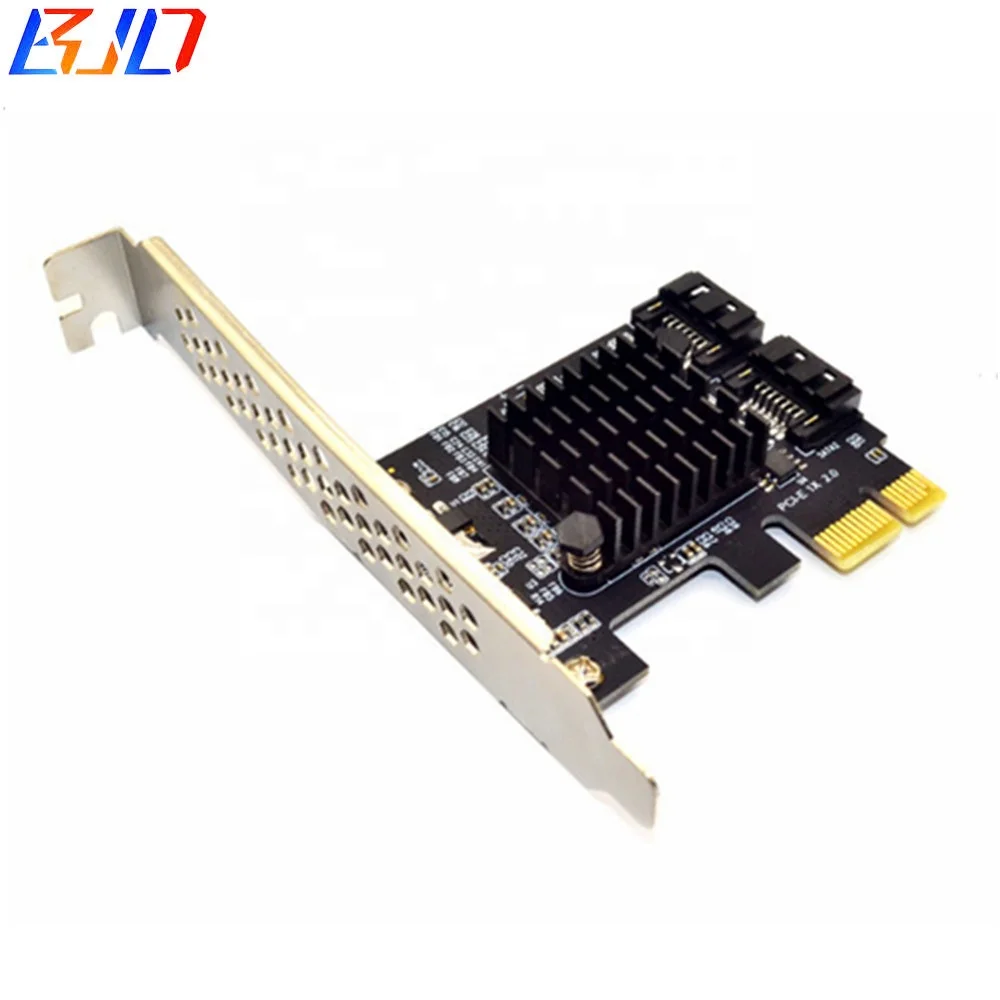 PCI Express SATA 3,0 контроллер карты, 2-портовый PCIe SATA III 6 ГБ/сек. адаптер постоянного тока в переменный конвертер