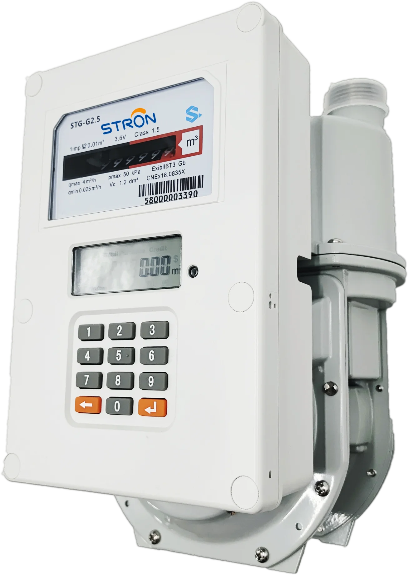  STG16-A Anti-tamper real-time clock Prepaid Pay as you go Gas