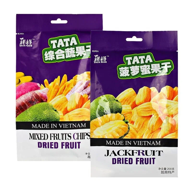 Hot Sale 200g Organic Banana Crispy Fried Taro and Sweet Potato Mixed Vegetable and Fruits Chips Exotic Snacks in Bag