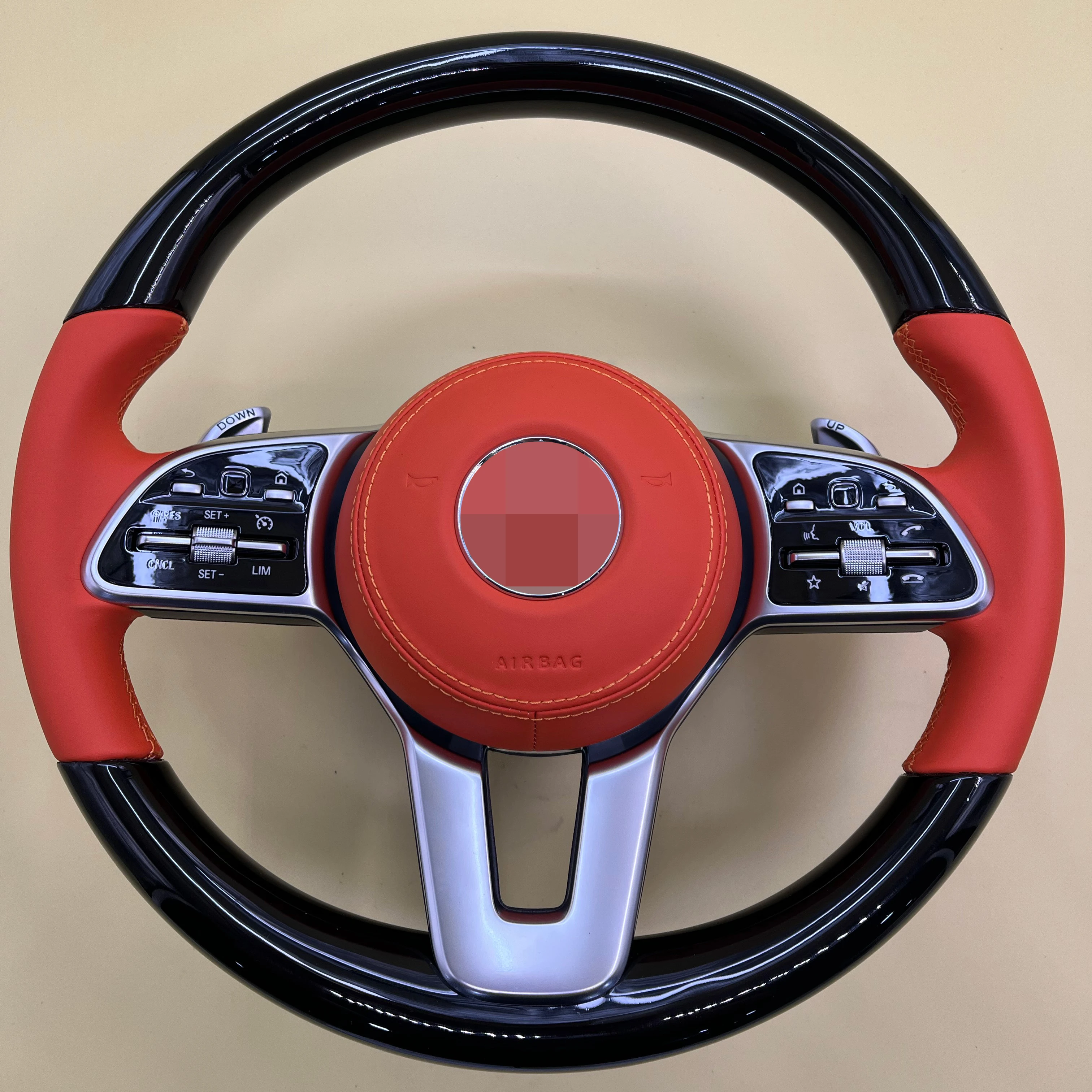 Suitable for Mercedes-Benz W205C63 W213 E63 GLCW463 AMG 809 carbon fiber steering wheel, other customizable