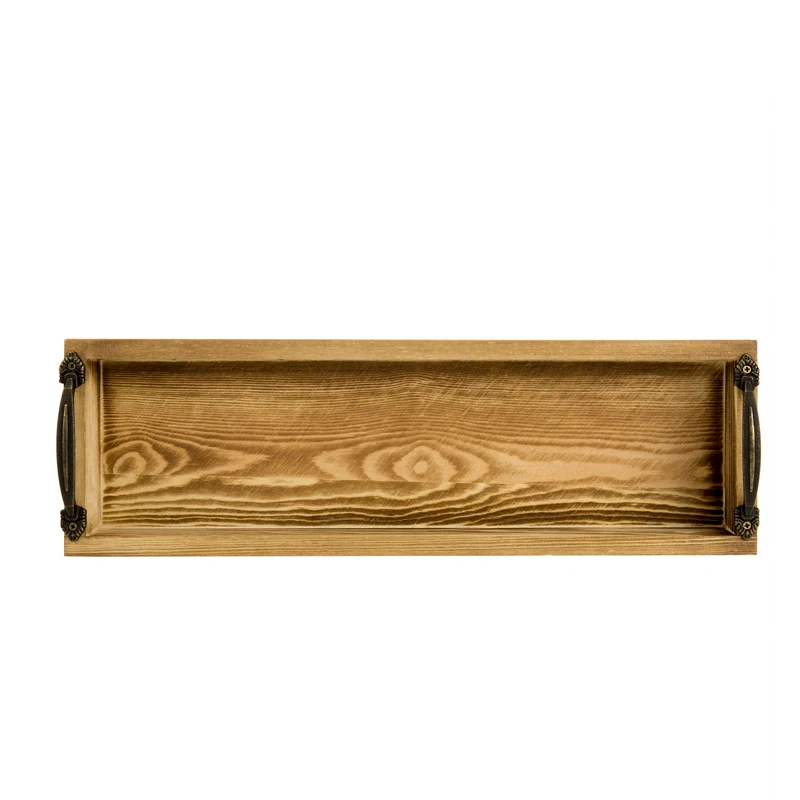 Factory wholesale Variety Craft rectangle  wood beer tray