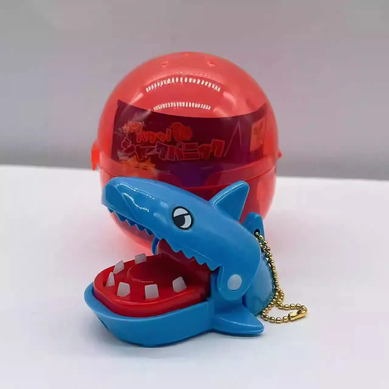 YELL Japan Genuine Twist Egg Bite Little Shark Game Small Prop Pendant