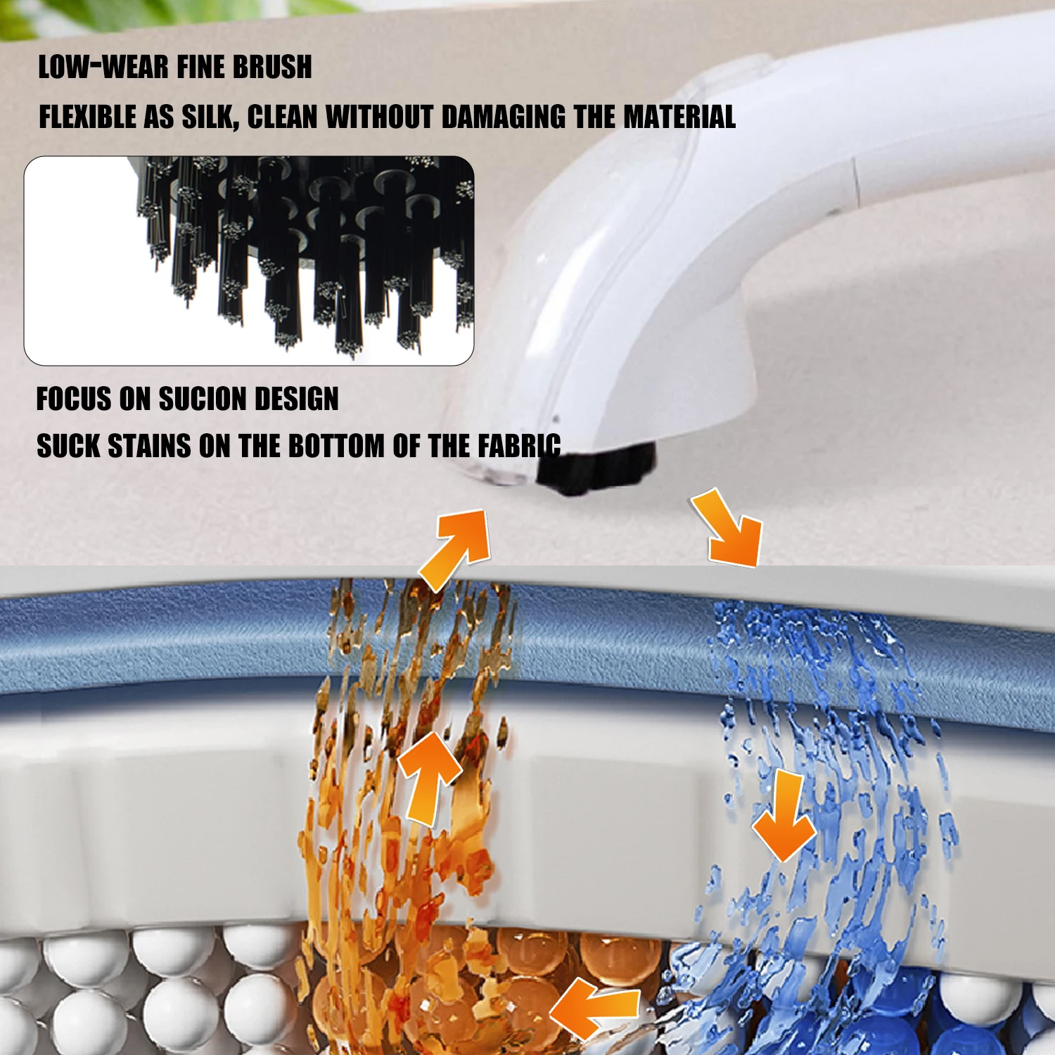 Wholesale 12.5kpa suction and high temp steam clean spray carpet sofa cleaning machine steam vacuum cleaner