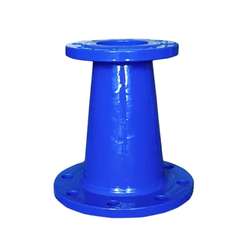 Class K9 Ductile Iron Pipe Fitting Double Socket/Flanged Concentric/Reducing Taper for PVC pipes