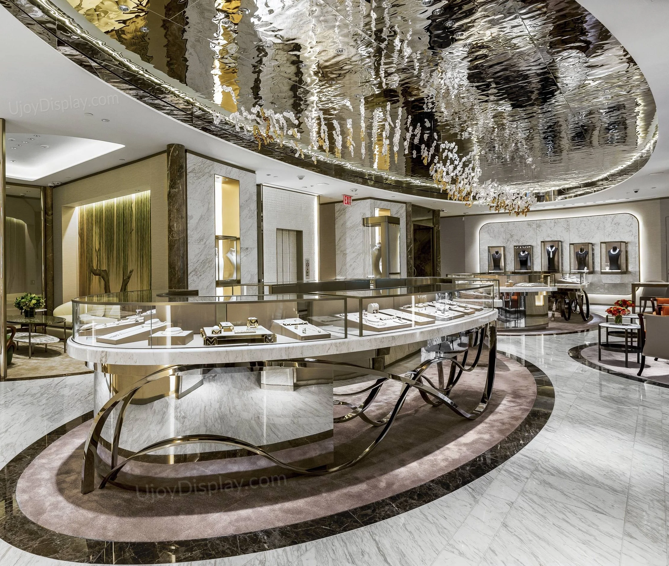 Уникальный дизайн, роскошные ювелирные изделия, витрина с жемчугом, демонстрационная башня, подставка