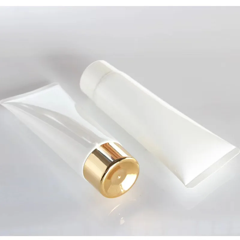 Brown 120Ml Biodegradable Squeeze Oval Packaging Cream Tube 50 Ml Twist Plastic Deodorant Tubes 50G
