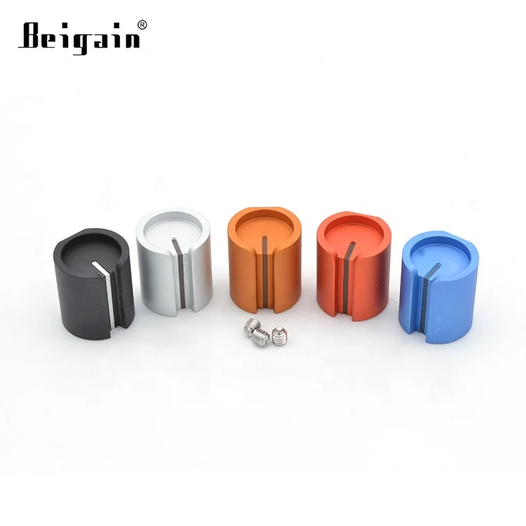 Custom CNC Machining Aluminum knurled Knob Nice Aluminum Musical Instrument Volume Control Knob Component machining services