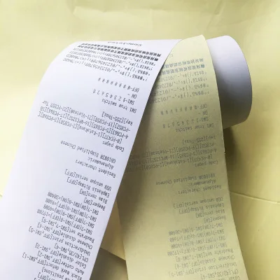 Yulu Brand 2-ply cash register ncr paper roll 57mm white pink Paper Cash Register Tape Roll Buy Register Rolls RollsTwo Ply
