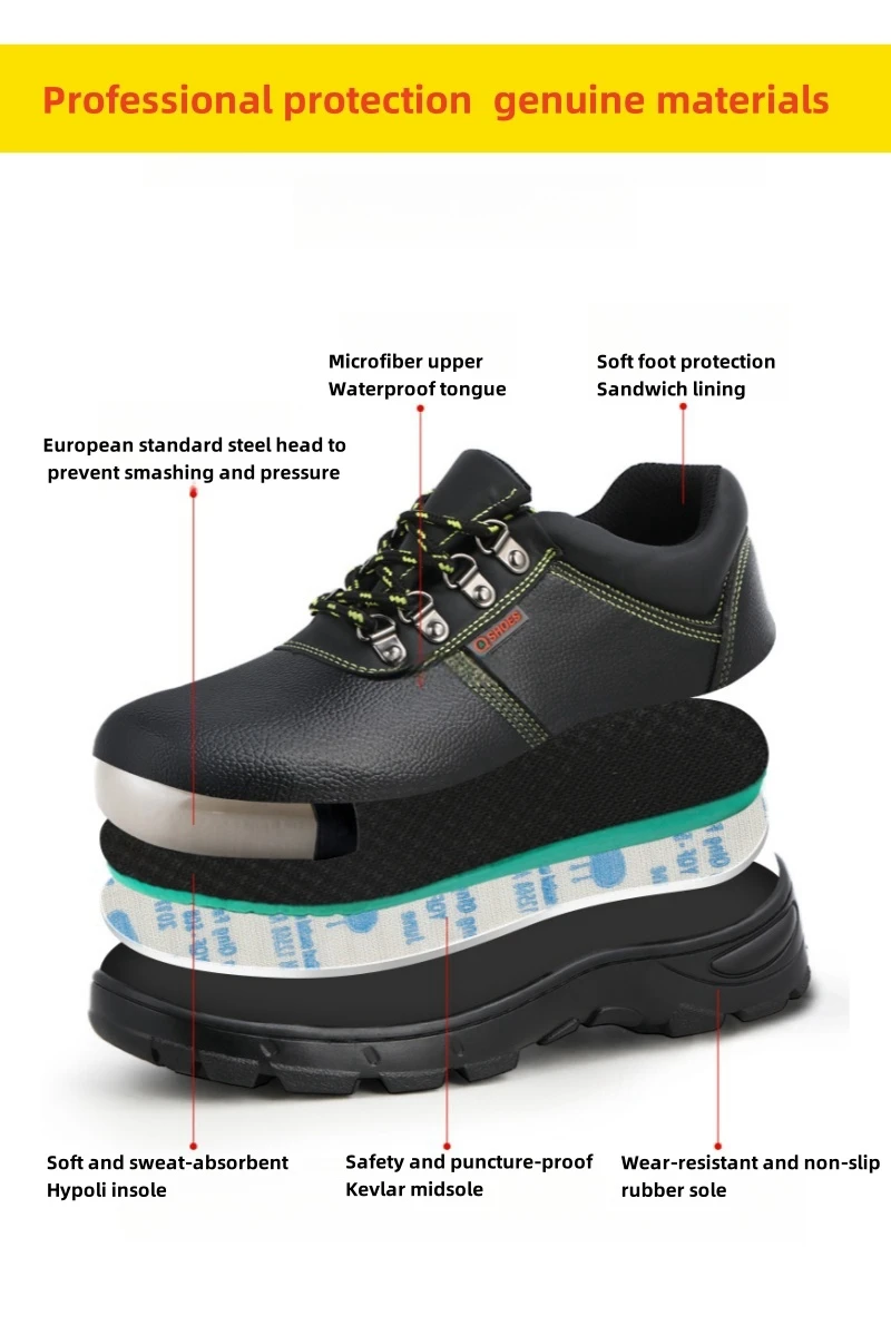 Duck Tongue Waterproof Leather Shoes